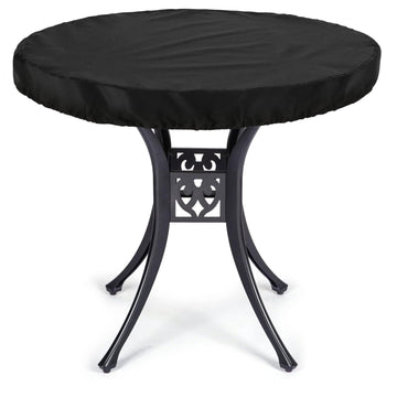 Round Outdoor Table Cover Waterproof Anti-UV Heavy Duty Round Patio Table Covers for Outdoor Furniture, Windproof