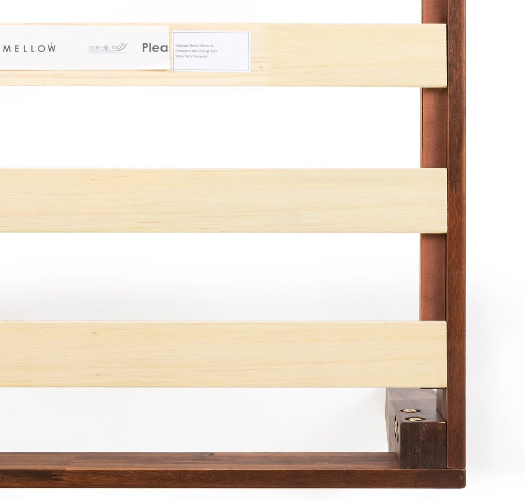 Naturalista Classic - 12 Inch Solid Wood Platform Bed with Wooden Slats, No Box Spring Needed, Easy Assembly, Queen