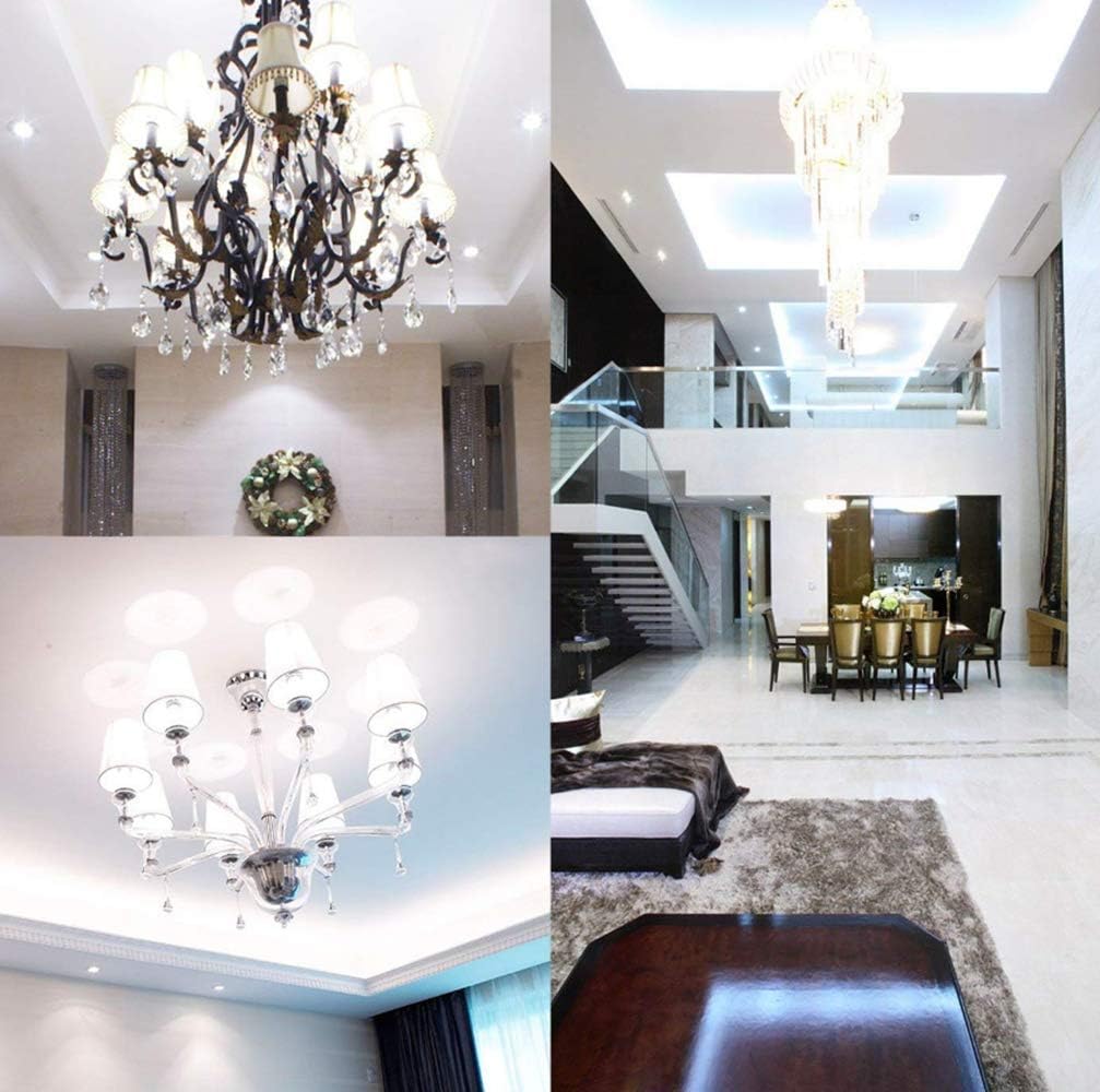 E27 LED Corn Bulbs 12W LED Candelabra Light Bulbs 100W Equivalent 12W LED Candle Bulbs,Daylight White 6000K,E26/E27