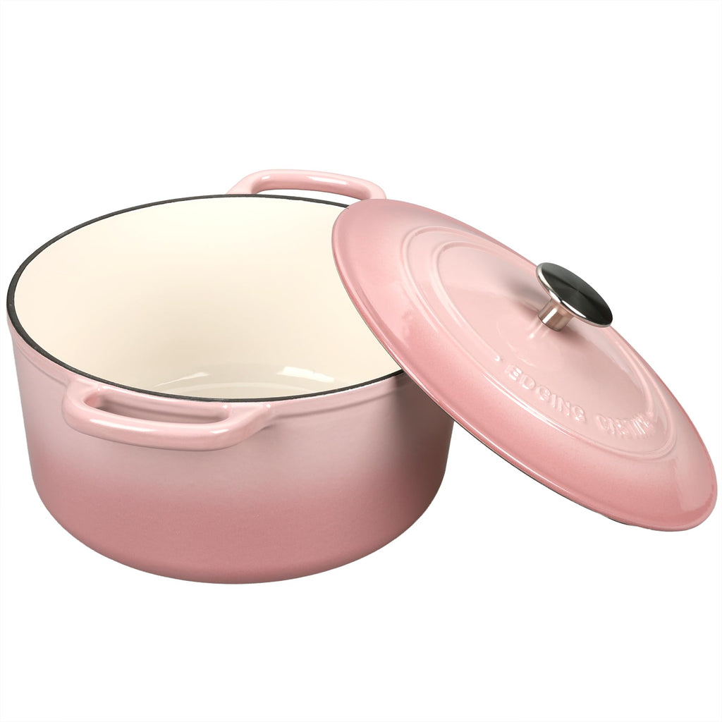 Enameled Cast Iron Dutch Oven with Sourdough Bread Baking Kit, Bread Dutch Oven with Lid, Includes Proofing Basket &
