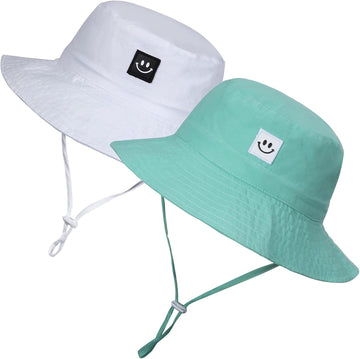 Baby Sun Hat Smile Face UPF 50+ Toddler Bucket Hat for Boys Girls