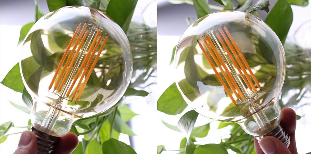 G95 Vintage LED Filament Bulb Dimmable 6W Vintage Edison Light Bulb Long Filament Vintage LED Light,G30/G95
