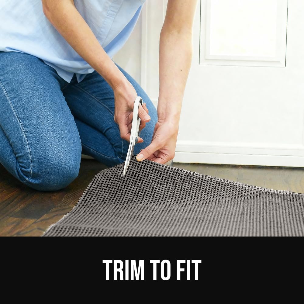 Premium Dual Sided Thick 8x10 Rug Gripper Pad for Hardwood Floors, Breathable Slip Resistant Pad Grips Under Carpet - Set of 80