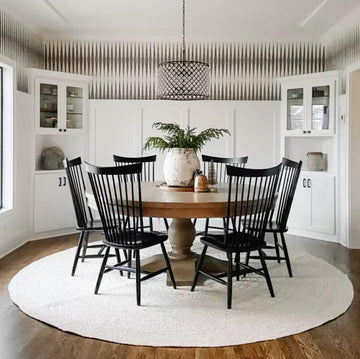 Handwoven Jute Area Rug - Off-White Round Rustic Vintage Braided Reversible Rug - Eco Friendly Rug - Kitchen - Living
