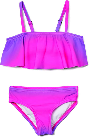 Surf Girls' Karlie Flounce Bikini Beach Sport 2 Piece Swimsuit