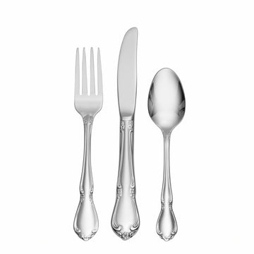 Chateau 3-Piece Child Flatware Set for 1, Toddler Silverware