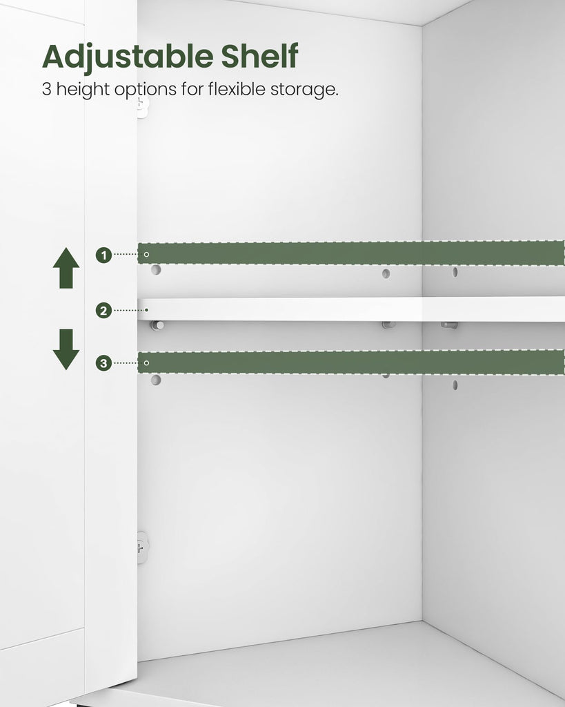 Bathroom Wall Cabinet, Corner Medicine Cabinet, Wall Mount Corner Cabinet with Open Shelf and Adjustable Shelf