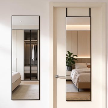 Full Length Mirror Over the Door, 47"x14" Wall Mount Mirror
