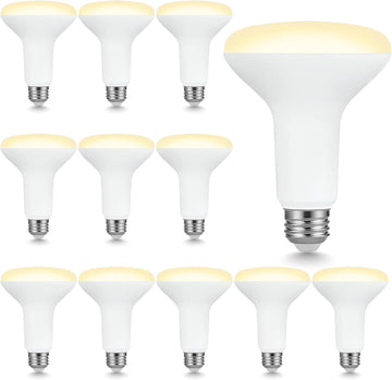 BR30 Indoor LED Flood Bulbs for Recessed Cans, 7.5W (65W Replacement), 650LM, Soft White 2700K, Smooth Dimming, CRI