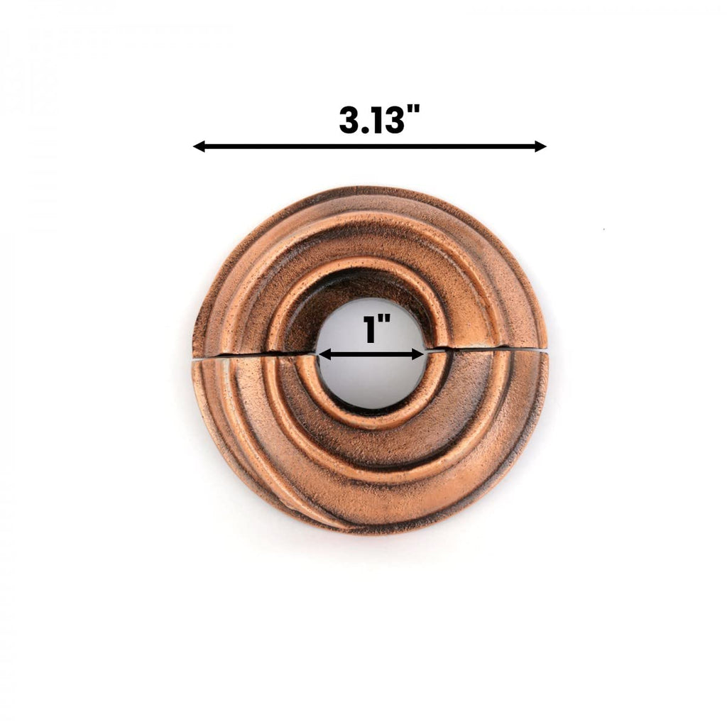3.13 in OD 1/2 in IPS Antique Copper Radiator Flange