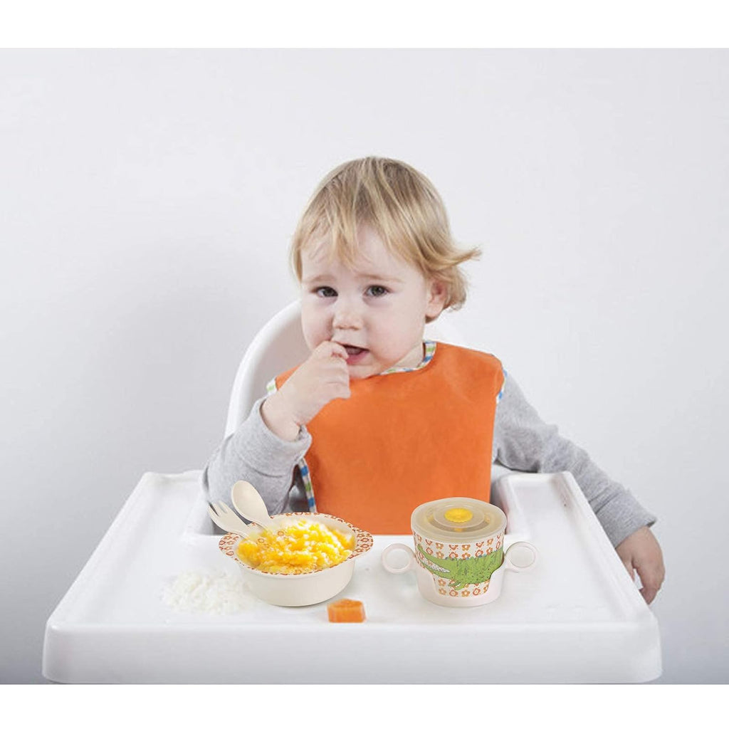 Toddler Baby Plates and Bowls Set, 7Pcs Kids Plate Dinnerware Set