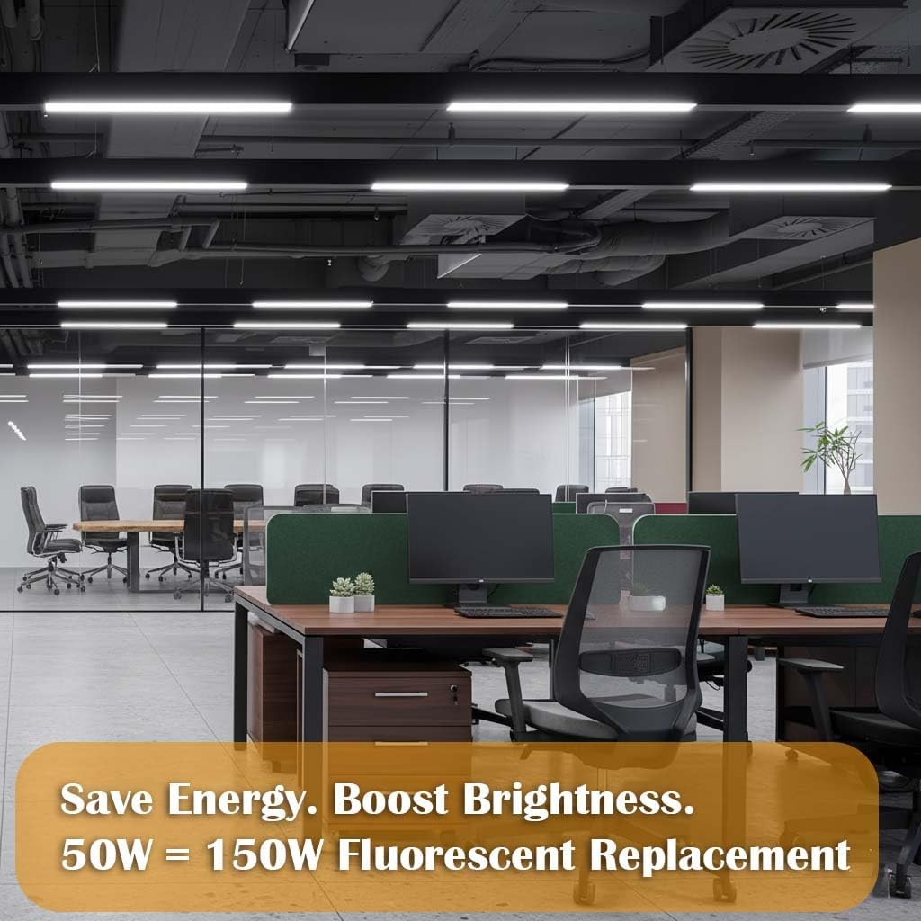 T8 8FT LED Tube Light, 8 Foot T8 V Shaped Single Pin FA8 Base, Ballast Bypass 270° 50W 6750LM, 6500K Cool White
