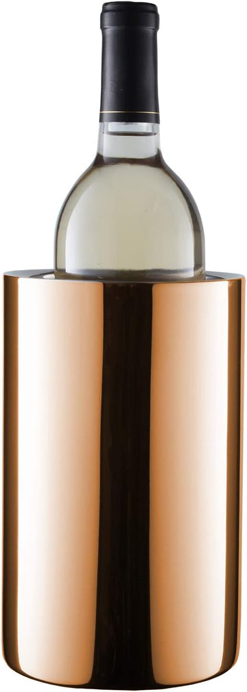 Wine Chiller for Bottles (Copper) - Champagne Bucket, Elegant Wine Bottle Chiller and Champagne Cooler, Insulated