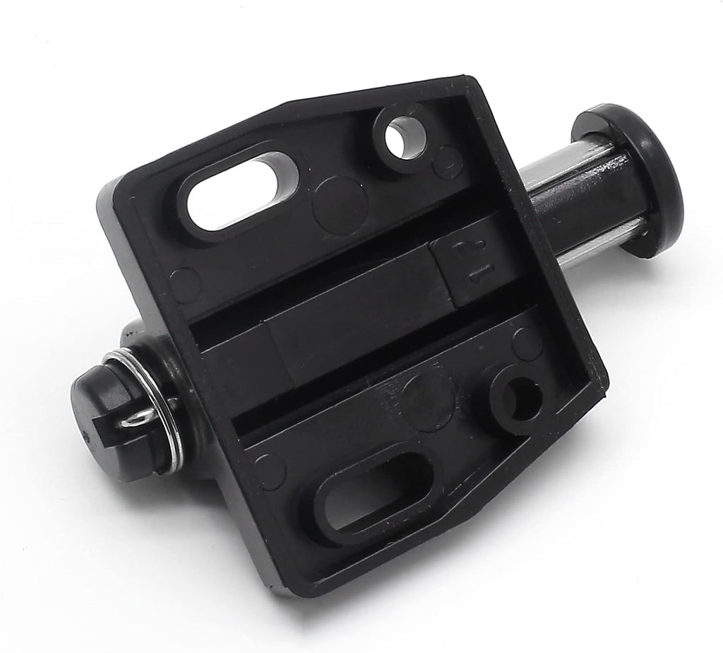 8 PCS Magnetic Touch Latch, Black Push Open Cabinet Door Latches and Catches Magnetic Pressure Touch Release with Screws