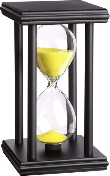 Hourglas Sand Timer 30/60 Minutes Desktop Decorations Reloj de Arena ampulheta Sandglass (Yellow Sand, 5.5inch)