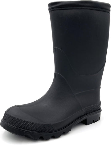 Kids Rain shoes Easy On Rubber Rain Boots (Little Kid/Big Kid)