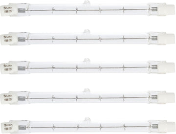 Halogen R7S 118mm T3 500W Dimmable 7500lm 120V 2700K, 5 Pack