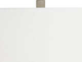 Euro Design Claire 30" Tall Sculptural Large Mid Century Modern Farmhouse Coastal End Table Lamp White Beige Living