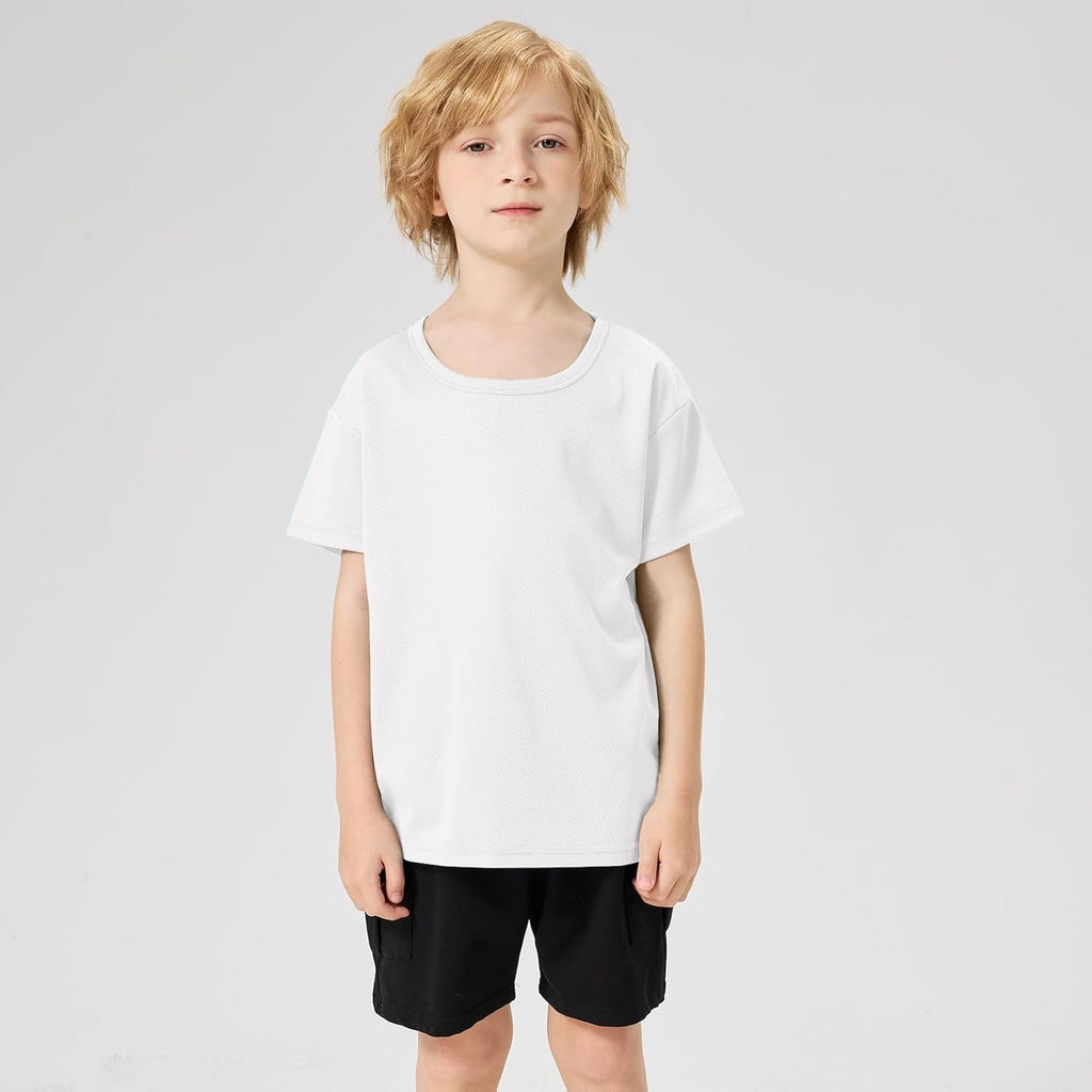 Pack Quick Dry Boys Shirts Mesh Youth Athletic Shirts for Boys