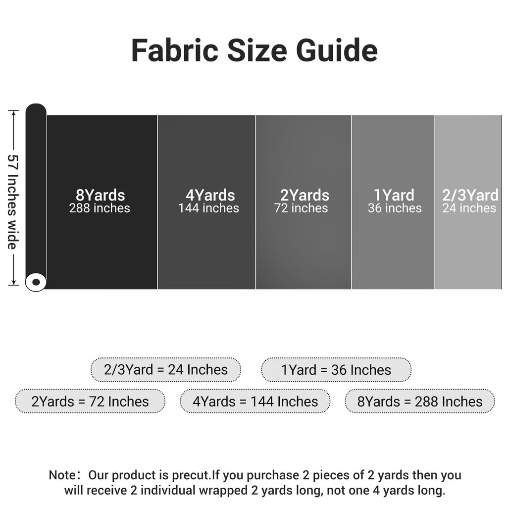 57"W x 144"L Black Fabric By The Yard 20% Cotton, 80% Polyester Homespun Fabric for DIY, Handmade, Sewing and Home