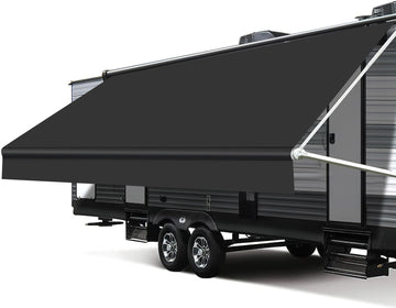 RV Awning Fabric Replacement, 19.5oz Heavy-Duty Weatherproof Vinyl Camper Awning Replacement Universal Outdoor Canopy