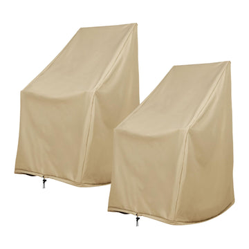 Weatherproof Outdoor Rocking Chair Cover, 2-Pack, Khaki