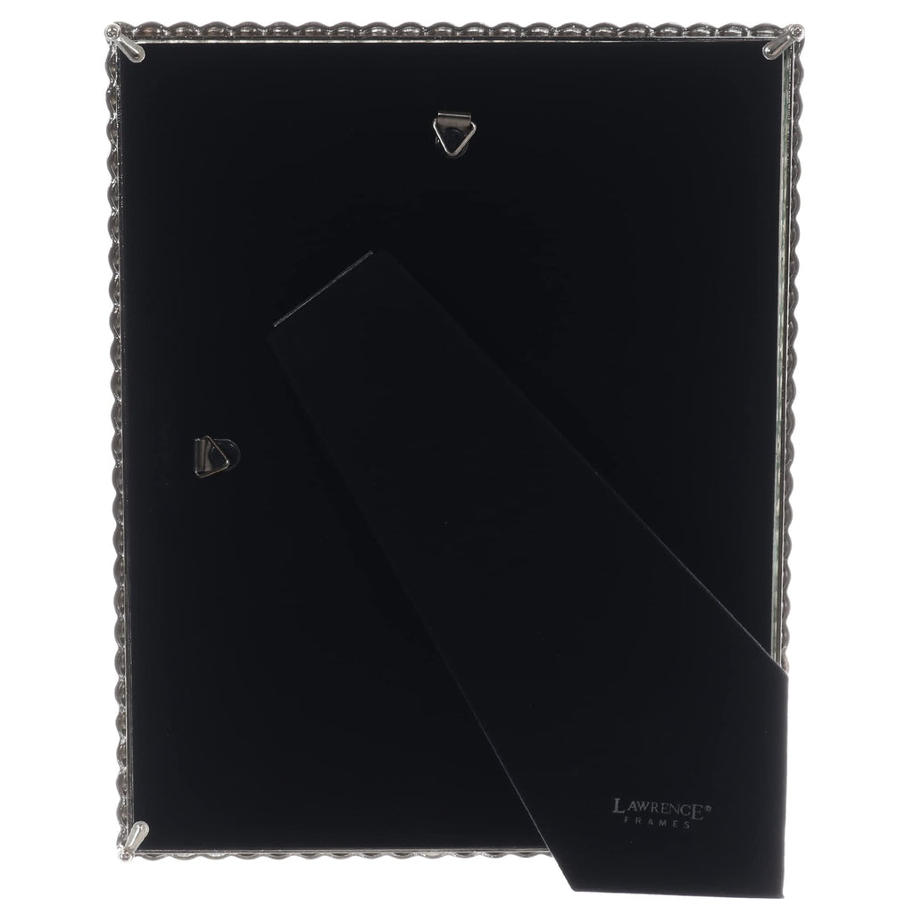 Metal Frame, Rope Design, Brushed Nickel, 8x10 (5x7 mat)