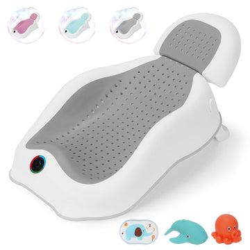 Baby Bath Support | Newborn Bathtub,Ideal for Babies Less Than 6 Months Old with Thermometer Baby Bather, Baby tubs