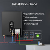 18KW Electric Tankless Water Heater, 240V On-Demand Instant Hot Water Heater for Whole House