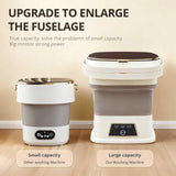 Portable Washing Machine, 16L Upgraded with Spin Basket, Small Washer portable for Underwear, Delicate Clothes, and