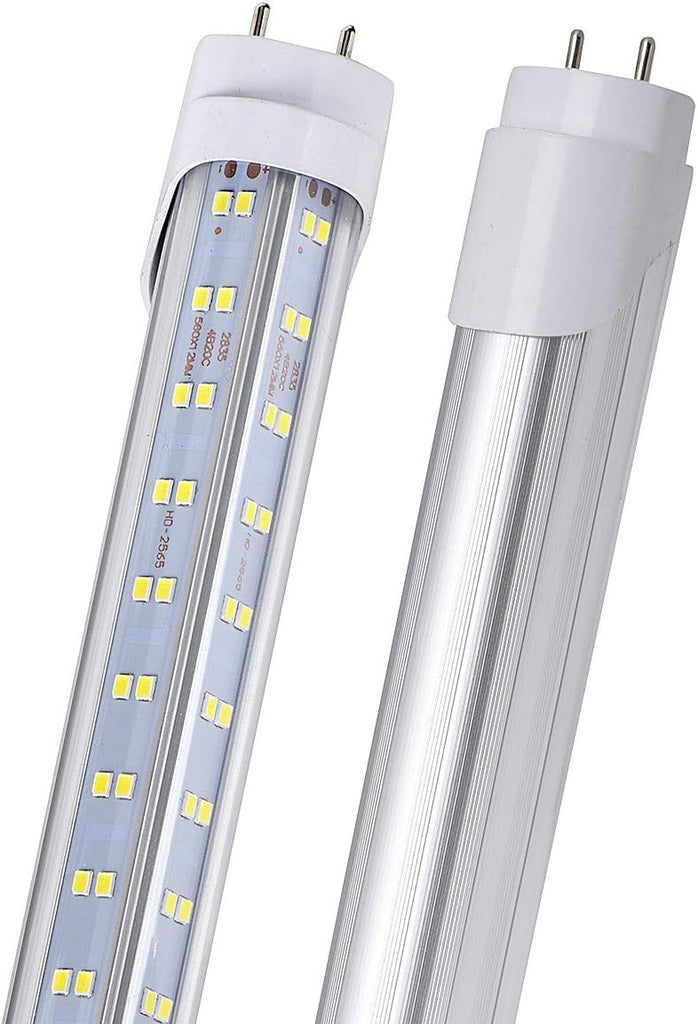 25 Pack,T8 T10 T12 LED 4FT Type B Light Bulbs, 75W 9500LM, 6000K-6500K Cold White, 4 Foot LED Fluorescent Tube
