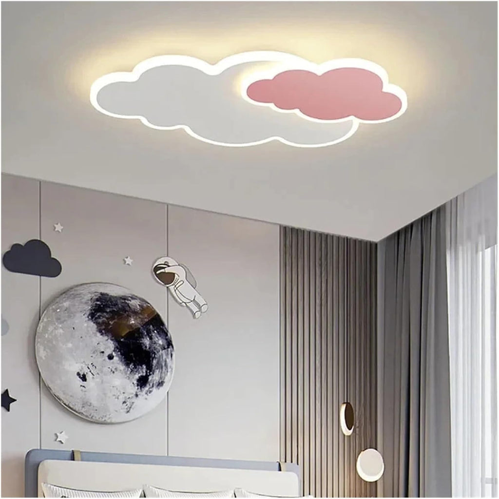 Kids Cloud LED Flush Mount Ceiling Light, Modern Creative Clouds Lamp for Baby Girl Boy Bedroom Nursery Living Room