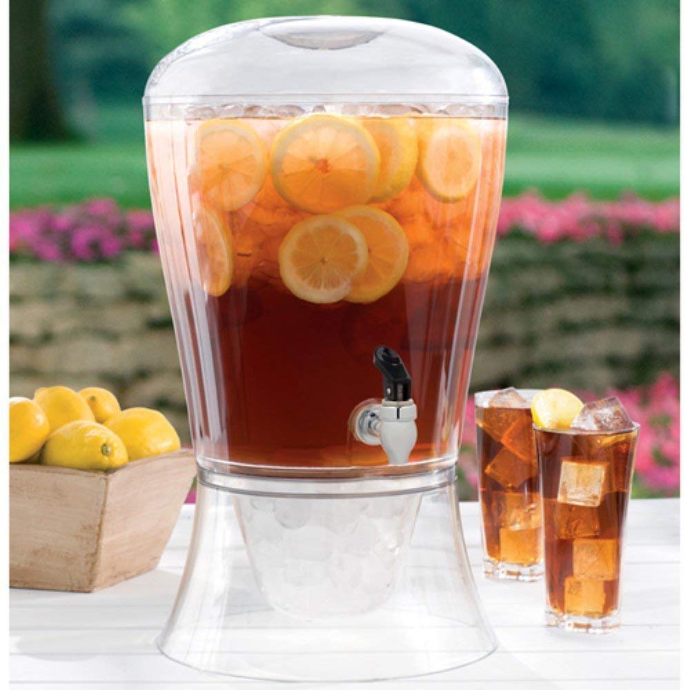 3-Gallon Beverage Dispenser- Poly Prop Beverage Dispenser, Clear