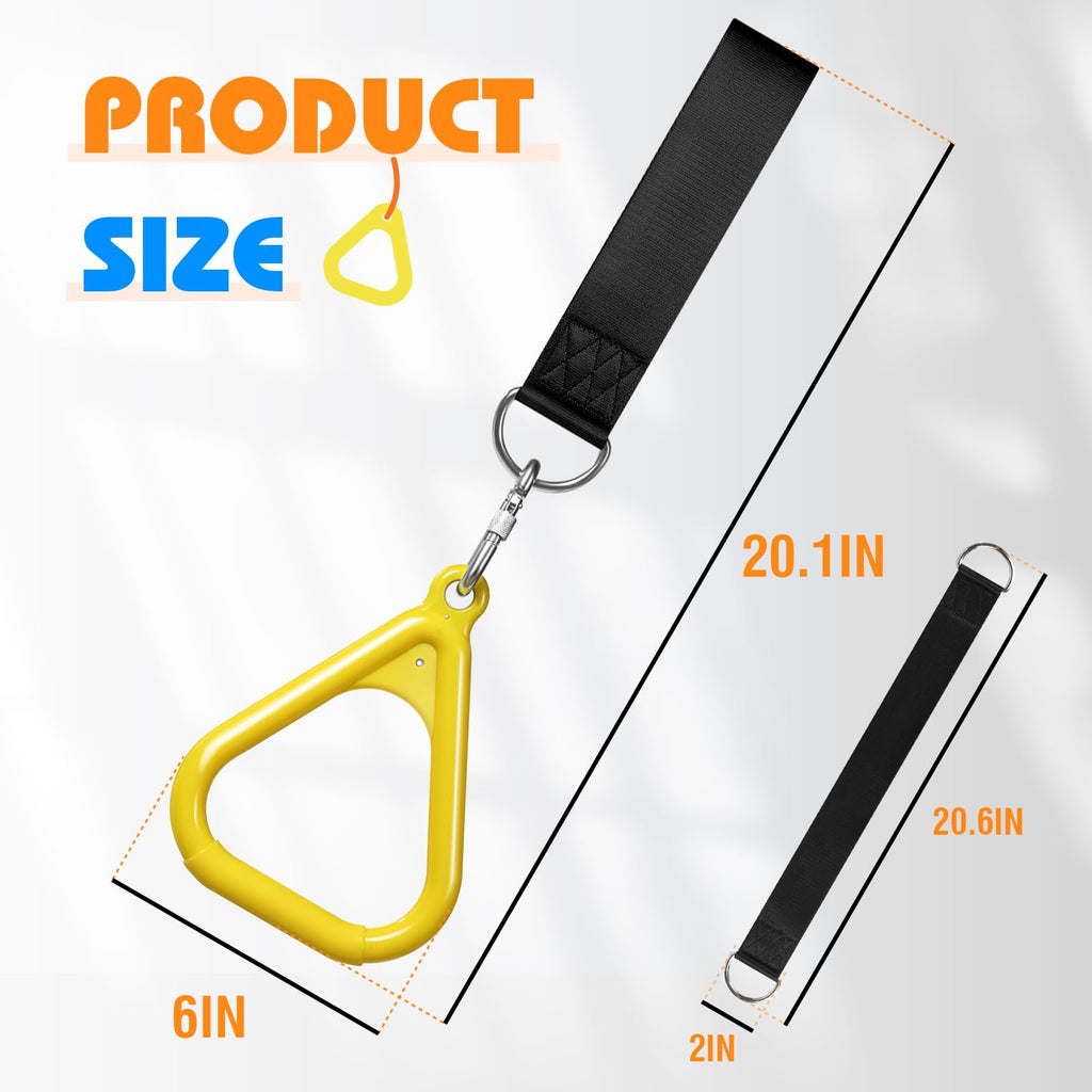 Trapeze Bar Swing Monkey Bars Hanging Ninja Rings Warrior Slackline Obstacle Course Kits for Kid Playground Equipment