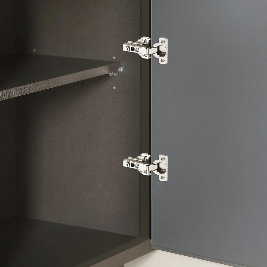 2 Packs(1 Pairs) Full Overlay, 105 Degree Concealed Kitchen Cabinet Hinges