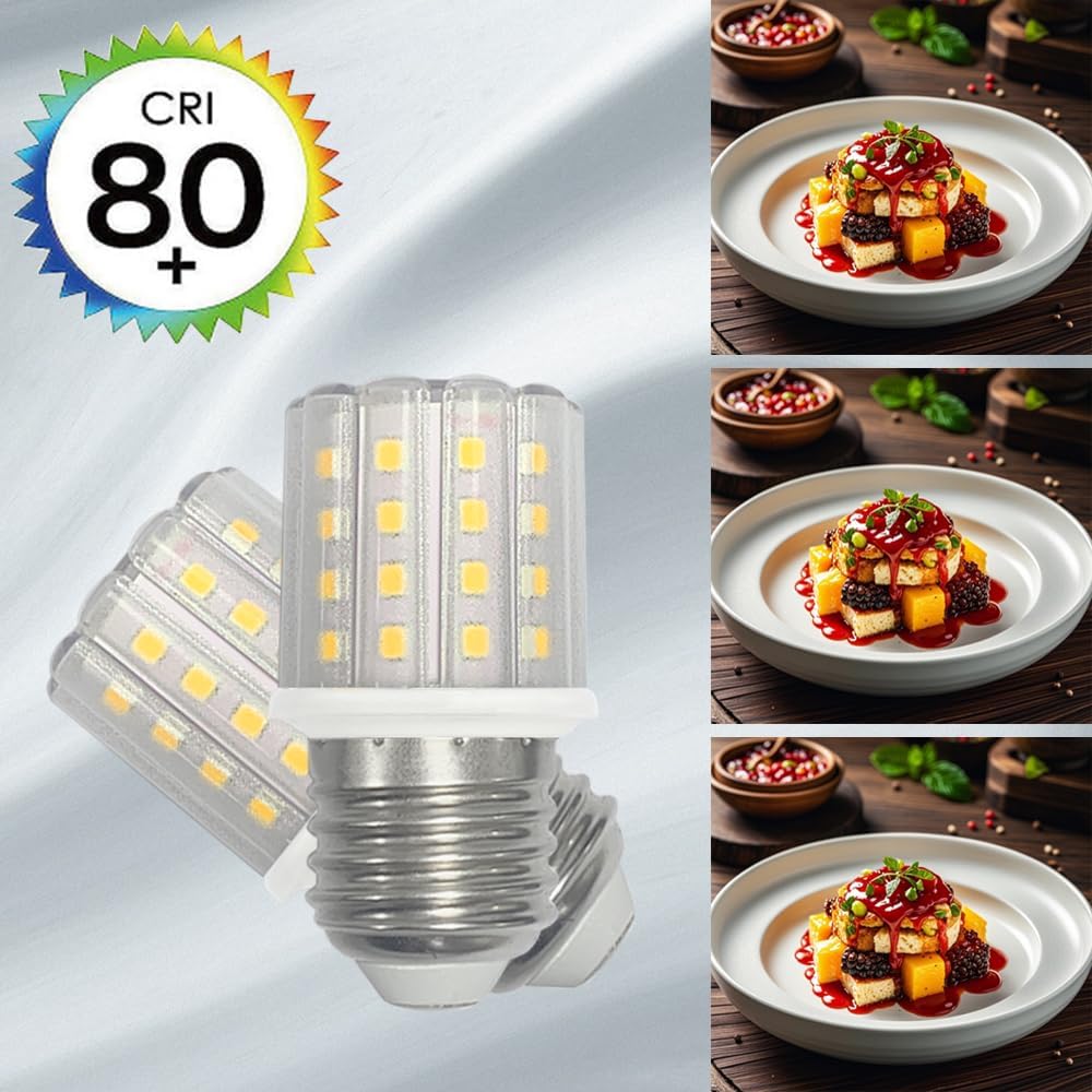 E26 LED Corn Light Bulbs, 5W 4000K Natural Light, 8 Pack
