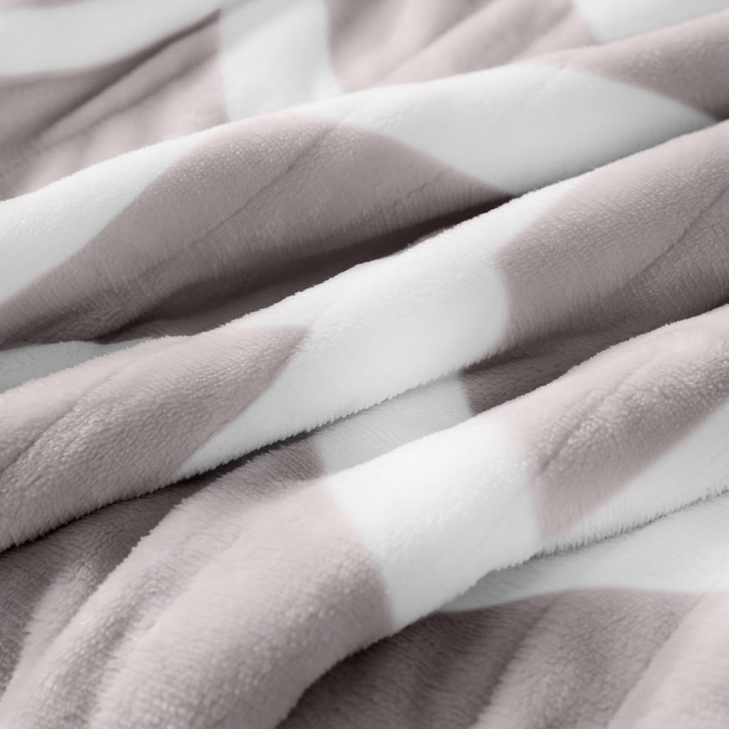 Heated Throw Blanket, 5 Heat Levels & 3 Hours Auto Off, Beige