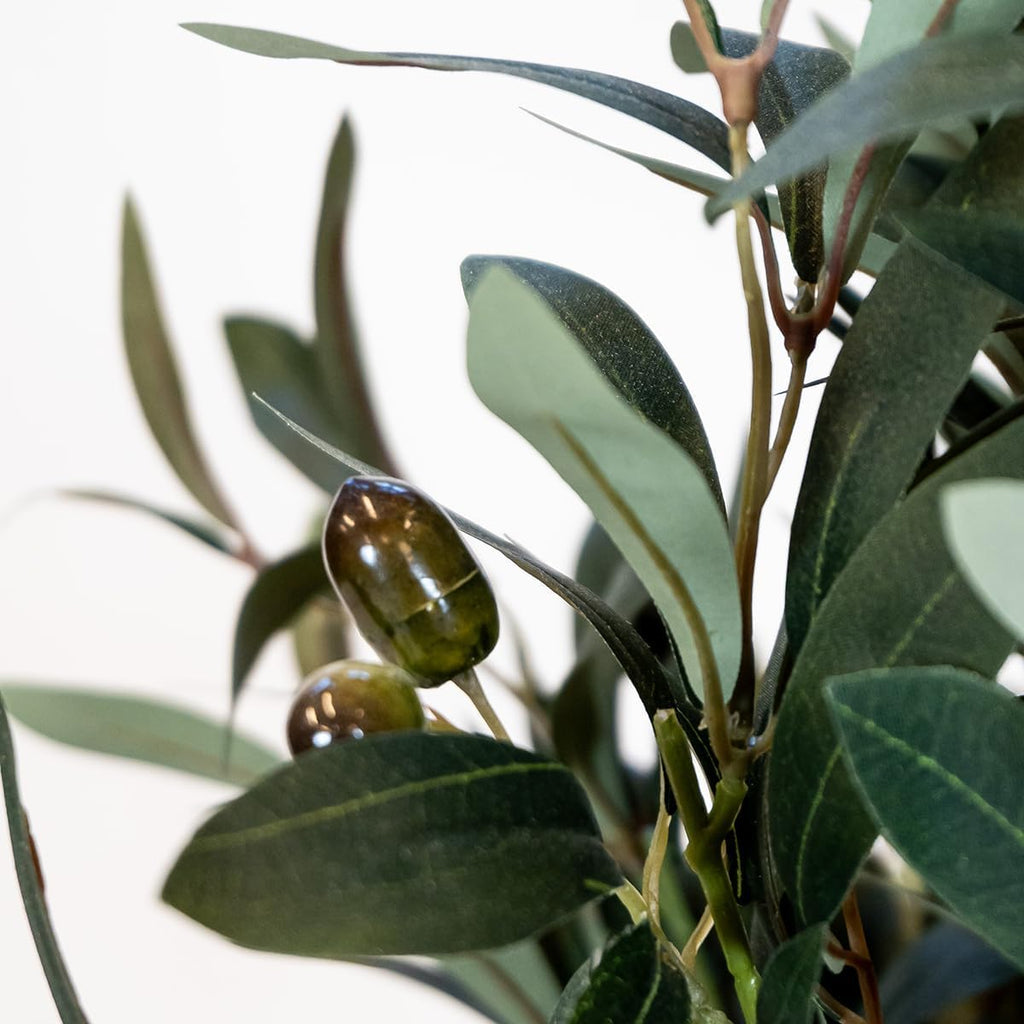 Fake Olive Tree 5 FT Lifelike Faux Plant Decor