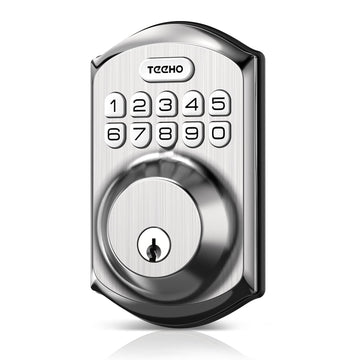 Keyless Entry Deadbolt with Keypad for Front Door, Satin Nickel