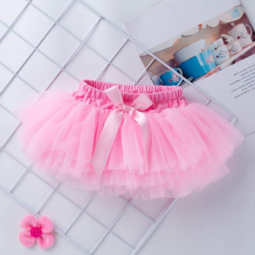 Baby Girls Soft Tutu Skirt Toddler Ruffled Pants Diaper Cover