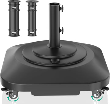 Umbrella Base with Wheels, Umbrella Stand Base Heavy Duty 100lb Windproof