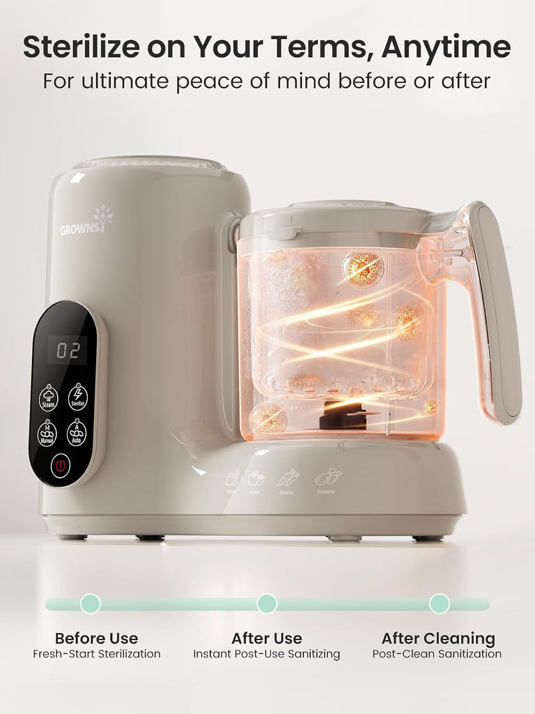 Baby Food Maker with Stainless Steel Steam Basket,Steamer & Blender
