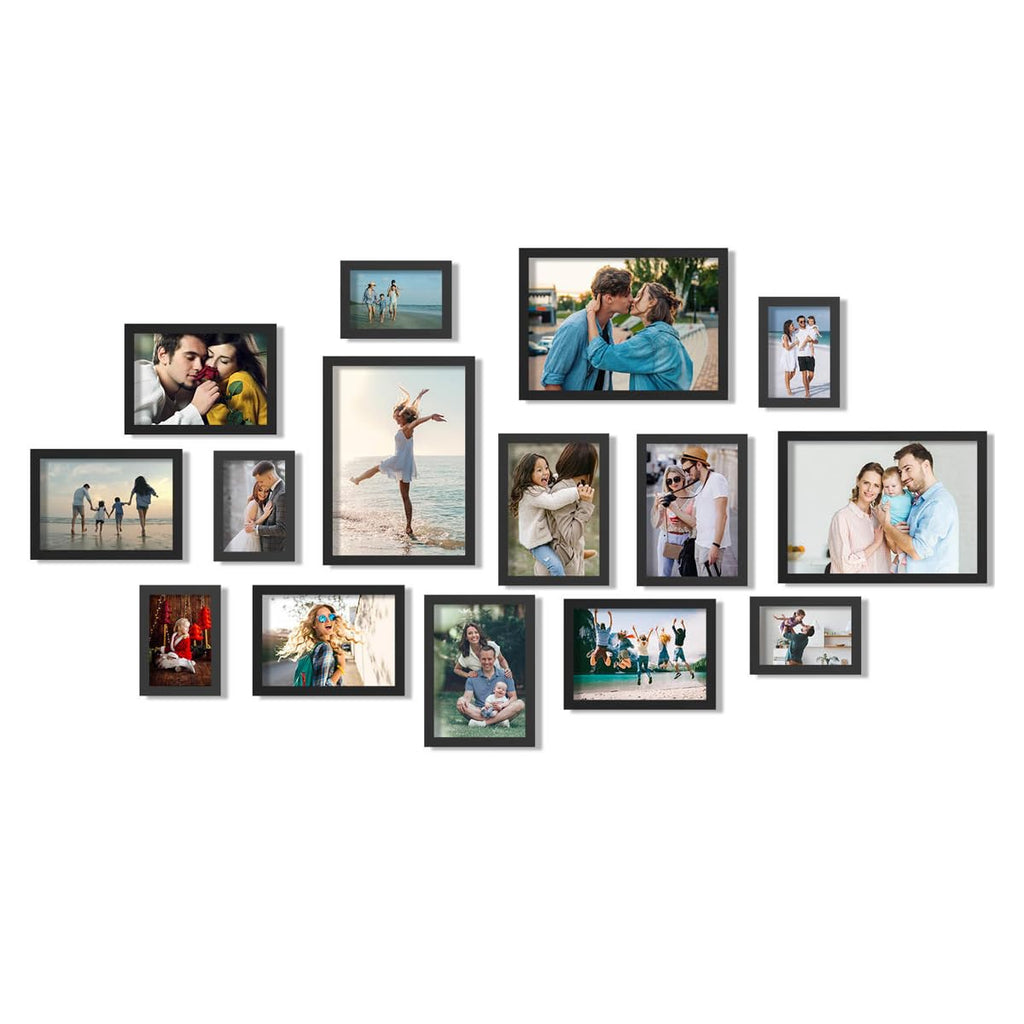 12x15 Picture Frame in White, Photo Frames with Plexiglass, Horizontal and Vertical Formats for Wall Mounting Wall