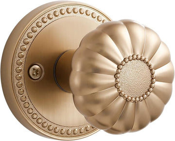 Door Knob Champagne Bronze Passage Interior 1 Pack