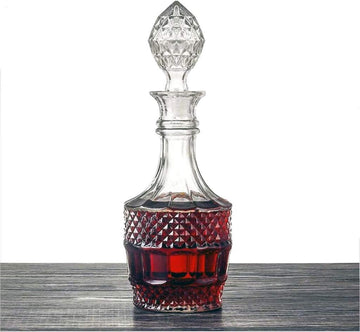 Liquor Decanter, Glass Decanter Bottle with Airtight Stopper, Wiskey Vodka Bourbon Decanter for Gift, Home, Bar