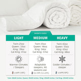 Down Comforter Queen, All Season Duvet Insert, 100% Organic Cotton Cover