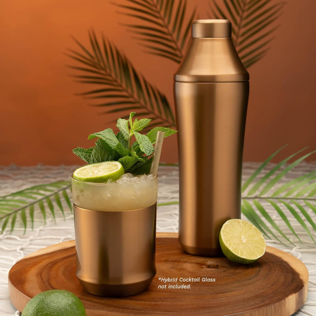 Hybrid Cocktail Shaker, Vacuum Insulated Stainless Steel, Copper, 28 oz