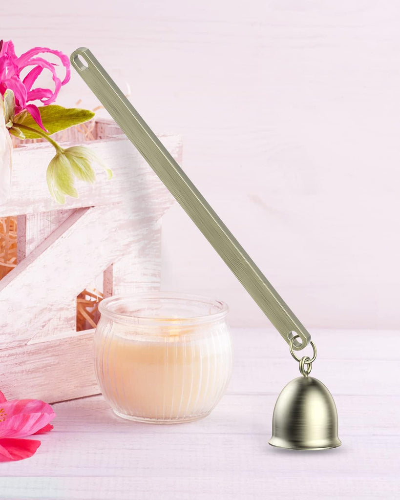 3 in 1 Candle Wick Trimmer Set, Snuffer, Dipper, Cutter, Bronze - Set of 3