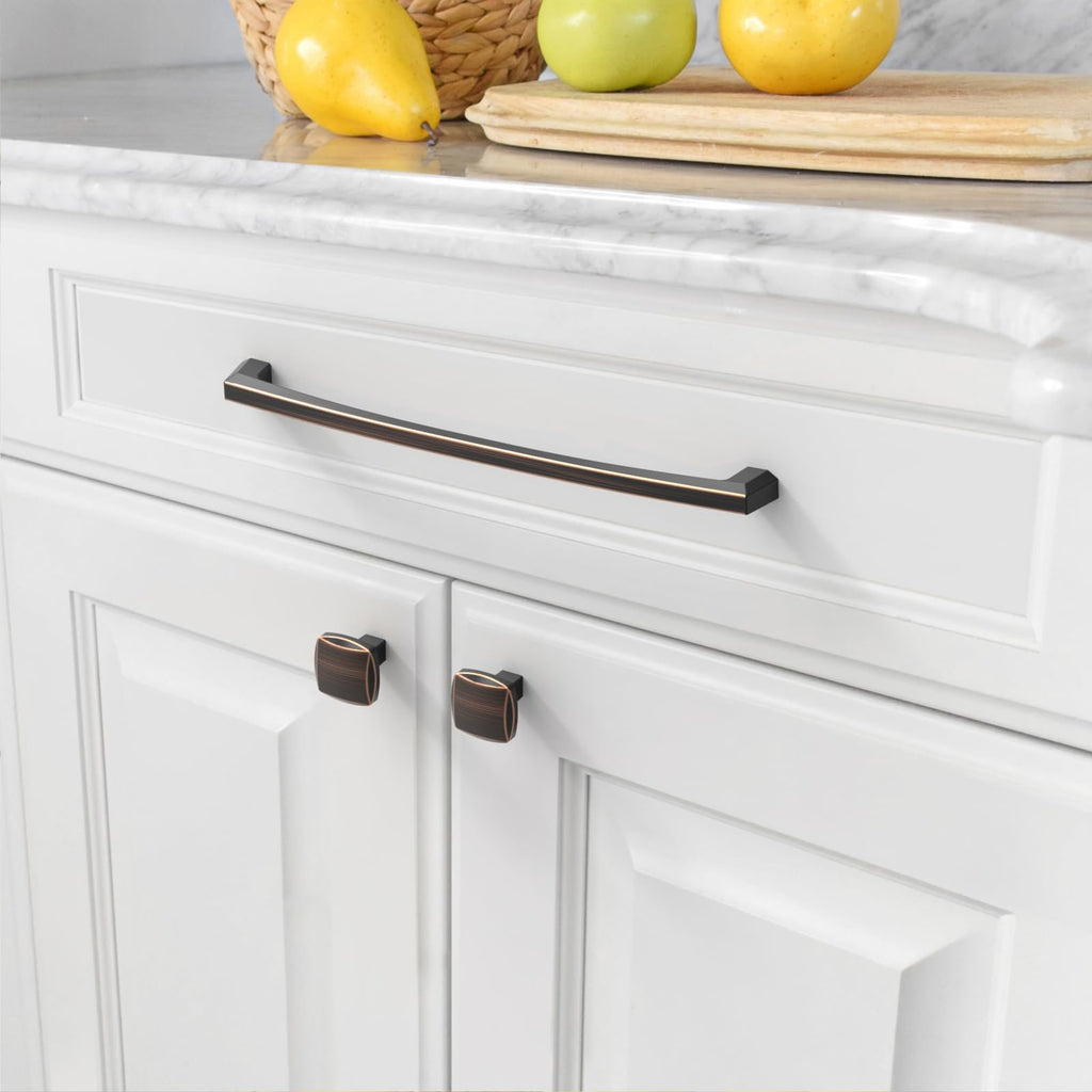 10 Pack Oil Rubbed Bronze Cabinet Pulls 9 Inch(228MM) Hole Centers Kitchen Cabinet Handles Hardware