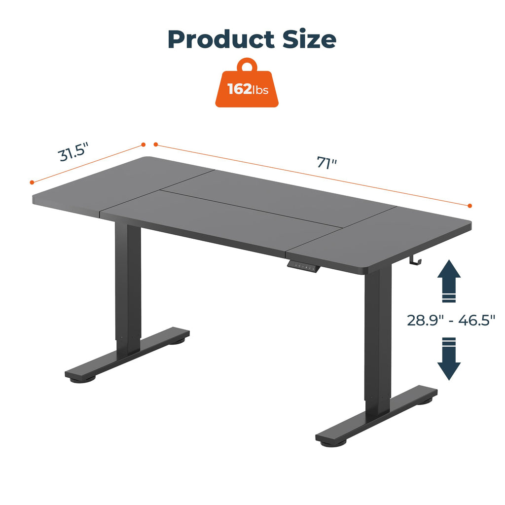 71''x32'' Large Stand Up Desk Adjustable for Computer Workstation
